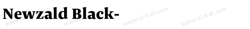 Newzald Black字体转换 Newzald Black字体转换